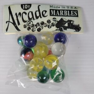 Vtg 1970s Arcade Marbles NOS NIP 10 Cents Sealed Unopened 10 Cents Rare